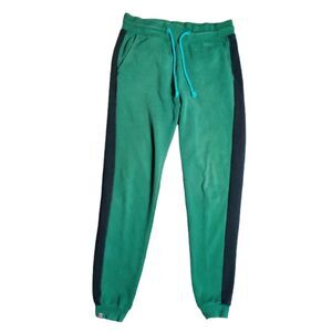 LEGO x Target Men's Fleece Jogger Sweatpants Size Small Green Black Side Stripe